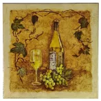 Kép reprodukció 30x30cm – A Glass of Chardonnay