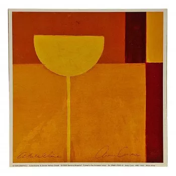 Reprodukciós nyomat 18x18cm – White Wine