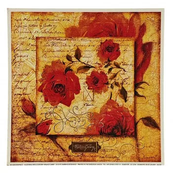 Reprodukció picture 18x18cm – Romantic Rose