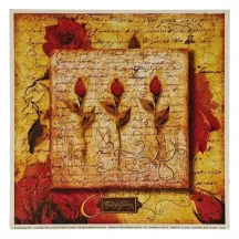 Reprodukciós festmény 18x18cm – Rose Gallery