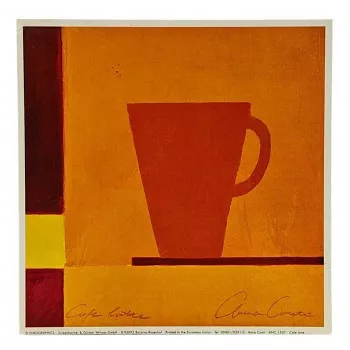 Reprodukciós nyomat 18x18cm – Cafe Latte