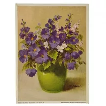 Reprodukciós nyomat 14x19cm – Blumenserie