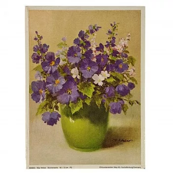 Reprodukciós nyomat 14x19cm – Blumenserie