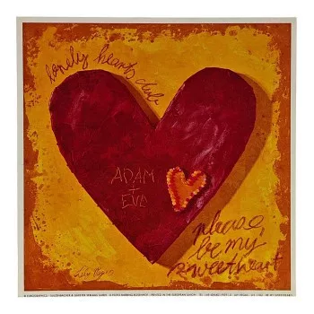Reprodukciós nyomat 18x18cm – Be My Sweetheart