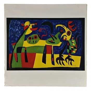 Művészeti nyomat 29.5x29.5cm – Miro: Abstraction