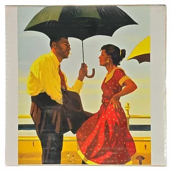 Képreprodukció 28x28cm – Pair Under Umbrella