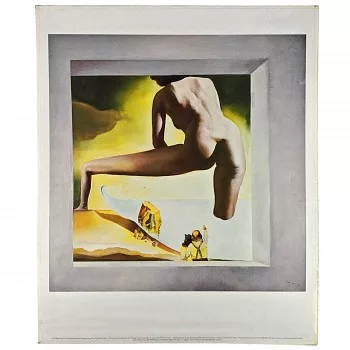 Reprodukció festmény 48x58cm – Dalí lifting the Skin of Mediterranean