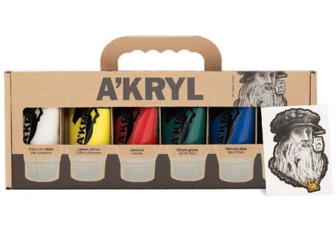 Akril festékkészlet A'kryl 6x100ml