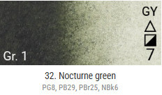 Renesans Grand Godet akvarellfesték – 32 Nocturne Green