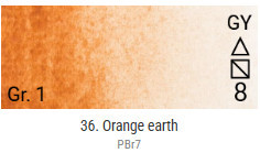Renesans Grand Godet akvarellfesték – 36 Orange Earth