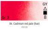 Renesans Grand Godet akvarellfesték – 06 Cadmium Red Pale