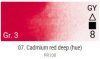 Renesans Grand Godet akvarellfesték – 07 Cadmium Red Deep