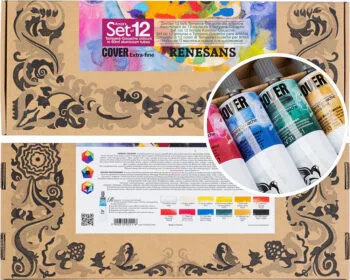 Gouache festék készlet Renesans Cover 12x60ml