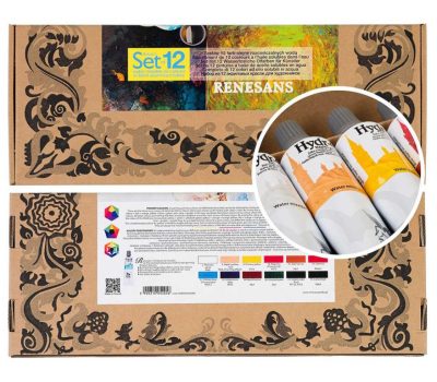 Vizes alapú festék készlet Renesans 12x60ml