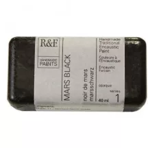 R&F Encaustic Paint 40ml – 101B Mars fekete