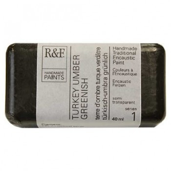 Encaustic paint R&F 40ml – 101C Turkey umbra Greenish