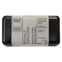 Encaustic festék R&F 40ml – 1023 Phthalo türkiz