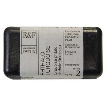 Encaustic festék R&F 40ml – 1023 Phthalo türkiz