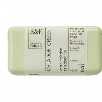 Encaustic paint R&F 40ml – 102E Celadon zöld