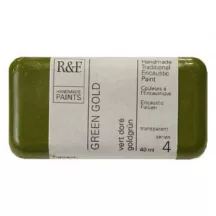R&F Encaustic festék 40ml – 104C zöld arany