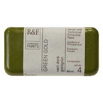R&F Encaustic festék 40ml – 104C zöld arany