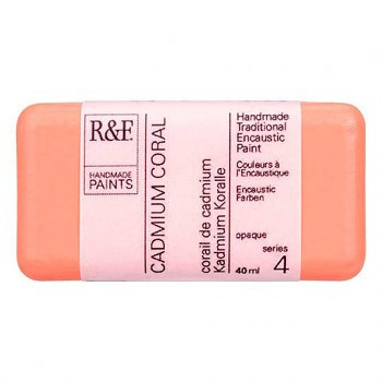 Encaustic festék R&F 40ml – 104M Kadmium korall