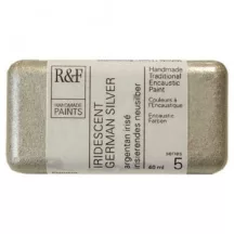 Encaustic festék R&F 40ml – 1082 Iridescent German ezüst
