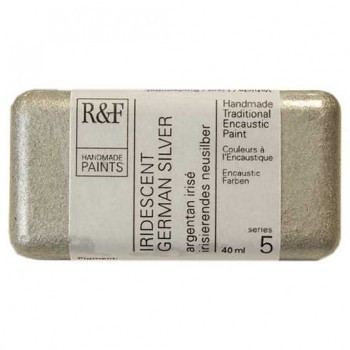 Encaustic festék R&F 40ml – 1082 Iridescent German ezüst