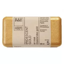 R&F Encaustic paint 40ml – 1085 Iridescent arany