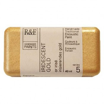 R&F Encaustic paint 40ml – 1085 Iridescent arany