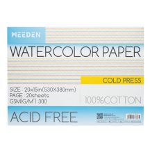 Akvarell tömb Meeden 100% pamut 38