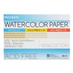 Teszt Akvarell tömb Meeden 100% pamut 18x26cm All Kinds