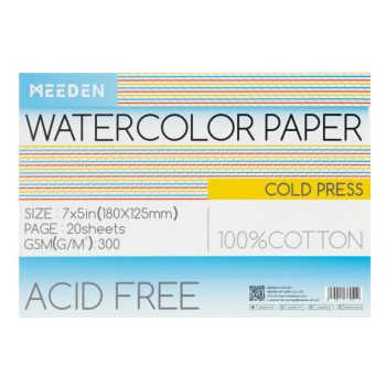 akvarell pad Meeden 100% Cotton 12.5x18cm Cold Pressed