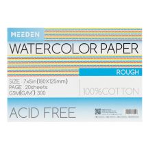Akvarell tömb Meeden 100% pamut 12.5x18cm Rough