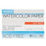 akvarell pad Meeden 100% Cotton 18x26cm Hot Pressed
