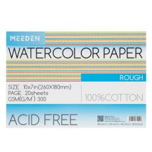 Akvarell tömb Meeden 100% pamut 18x26cm Rough