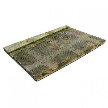 Vallejo Scenery – 31x21 Cobblestone Street with a drain