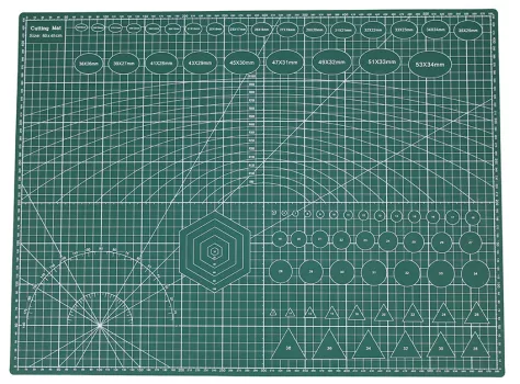 Vágóalátét, zöld 60x45cm Vágóalátét, zöld 60x45cm