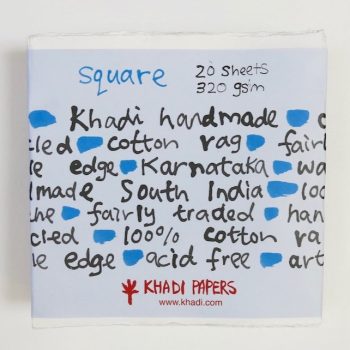 Khadi akvarell kézzel készített papír 20x20cm 320g