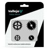 Vallejo modellező sablon – Gear Marks