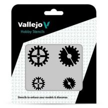 Vallejo modellező sablon – Gear Marks