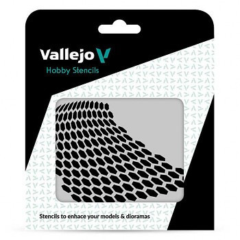 Vallejo modellező sablon – Distorted Honeycomb