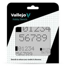 Vallejo Modellező sablon – Digital Numbers