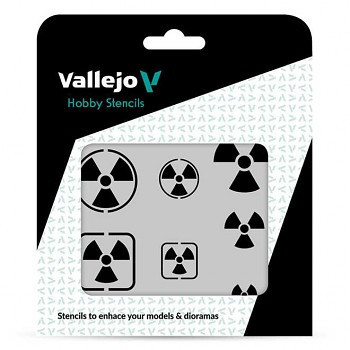 Vallejo Modellező sablon – Radioactivity Signs