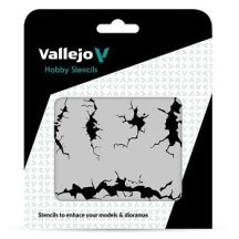 Vallejo modellező sablon – Cracked Wall
