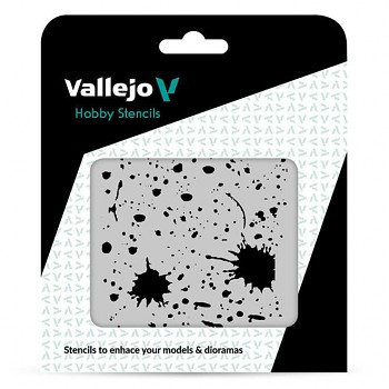 Vallejo modellező sablon – Splash & Stains