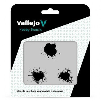 Vallejo modellező sablon – Paint Stains