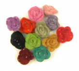 Felt roses 3D - 12 pcs
