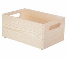 Wooden crate 30x20cm natural
