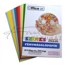   Nyomtatható papír - Vegyes színek, 250 lap - Színes fénymásolópapír, A4, 80gr